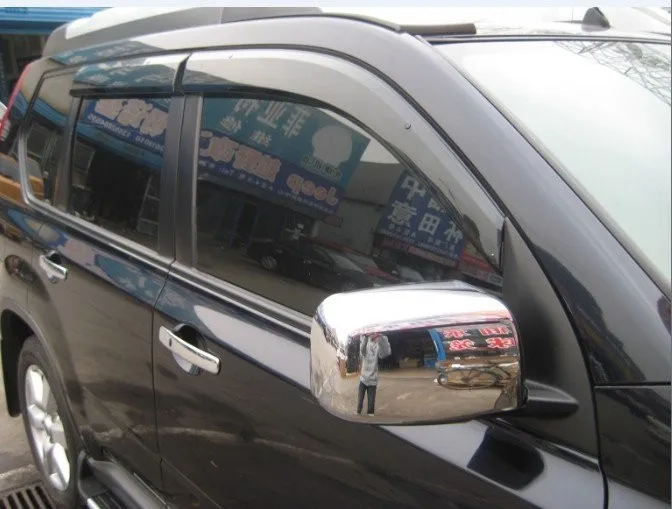 ABS Хромированная Боковая дверь заднего вида зеркала Накладка для Nissan Qashqai 2008 2009 2010