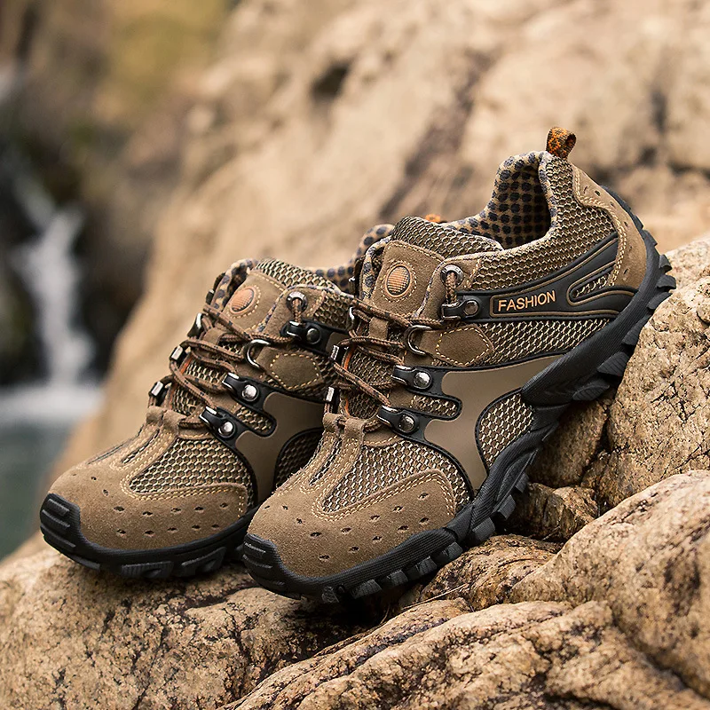 Men's 2018 spring and autumn new outdoor non-slip hiking shoes comfortable massage breathable wild sports BZ-022 | Спорт и