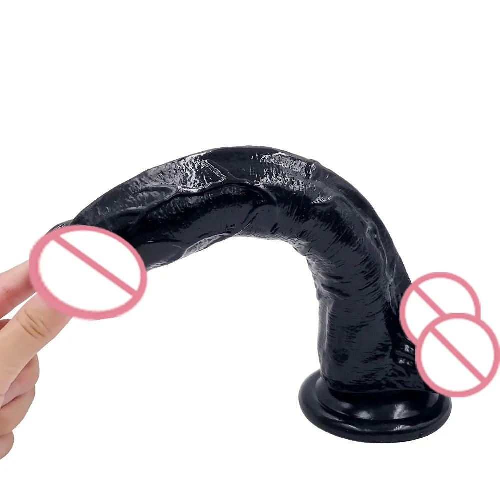 

Sex Shop Super Soft 26*4.5CM Big Dildos Female Masturbator Simulate lifelike With Strong Cup G-Sprot Massage Sex toys for women