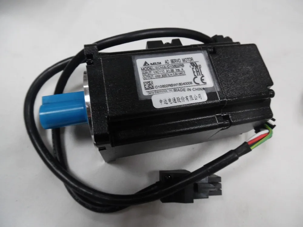 Высокая эффективность 200 Вт ЧПУ серводвигатель ECMA C10602RS Delta AC220V двигатель 0.64NM 3000