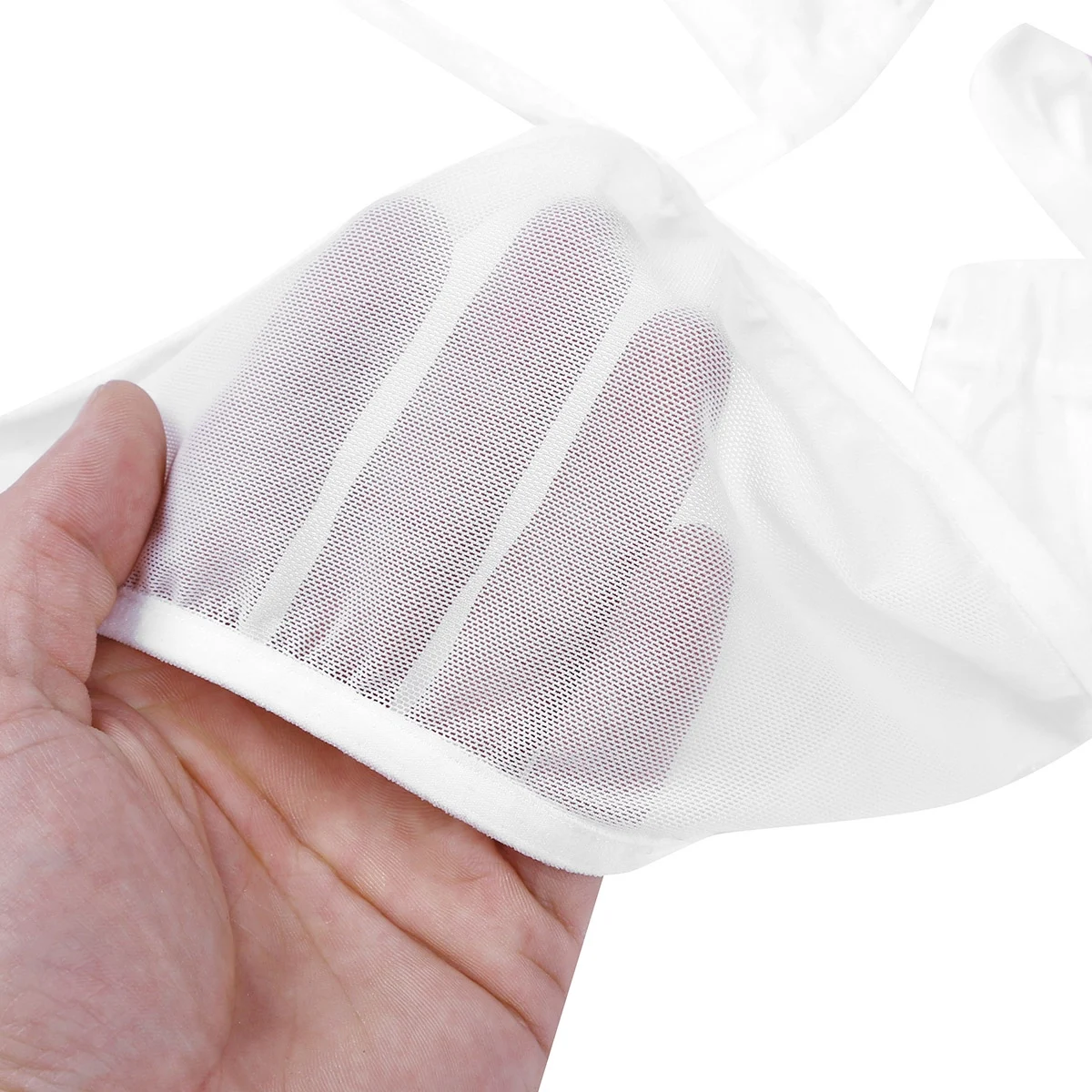 Сексуальный женский сетчатый монокини с глубоким V образным вырезом и лямкой на