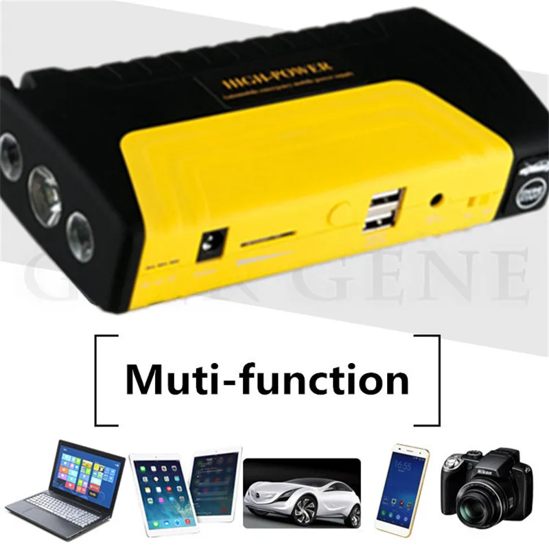 GKFLY автомобильный стартер 12 В 600А портативный стартер power Bank зарядное устройство для автомобильного аккумулятора Booster Buster пусковое устройство дизель CE