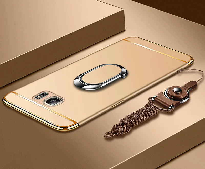 DIYABEI для samsung Galaxy S6 G9200 s6 edge G9250 S6 Edge Plus G9280 задняя крышка чехол для телефона с подставкой Магнитный кронштейн