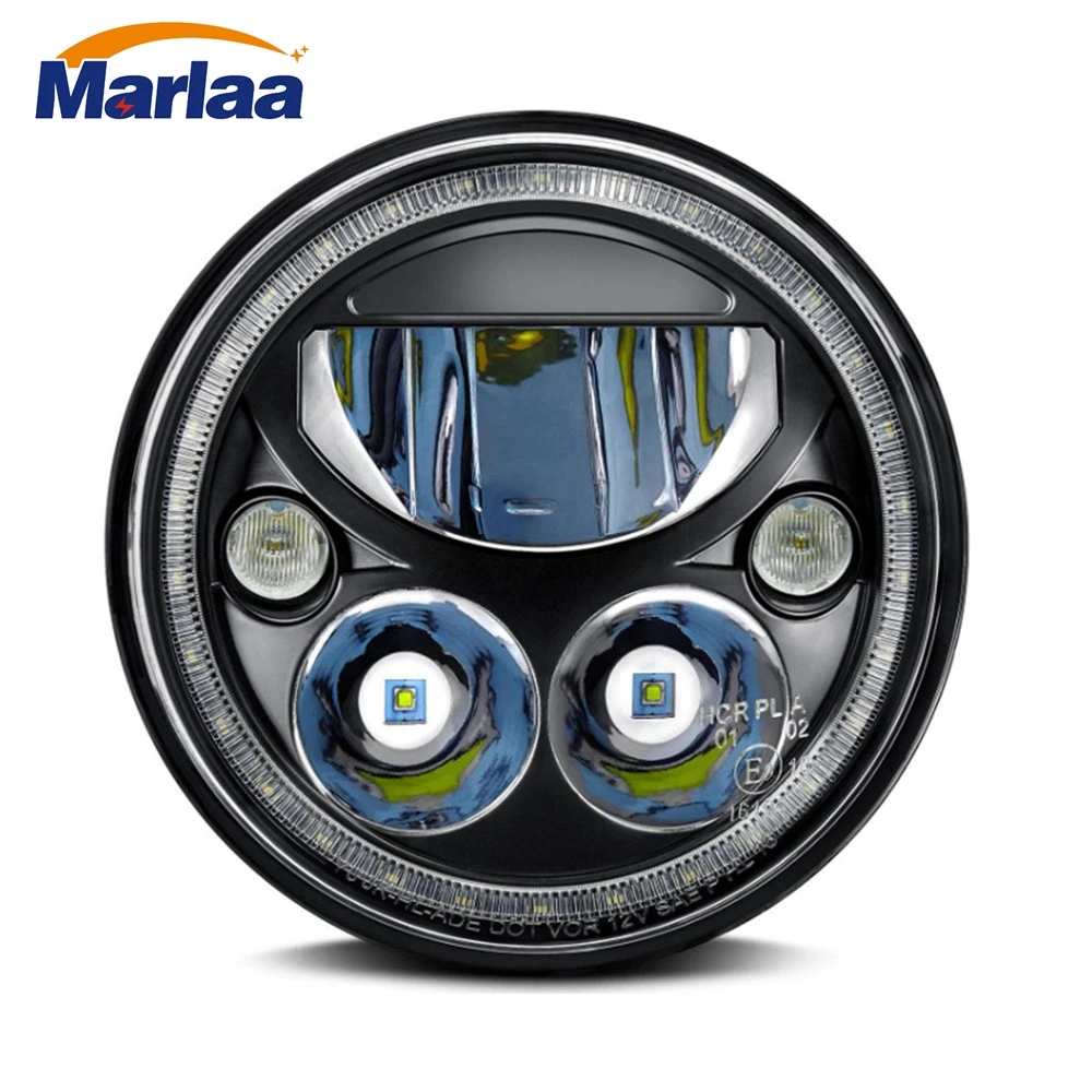 Marlaa 7 &quotмотоцикл светодиодный проектор фары ближнего света для Touring Trike FLD FLHTCUSE