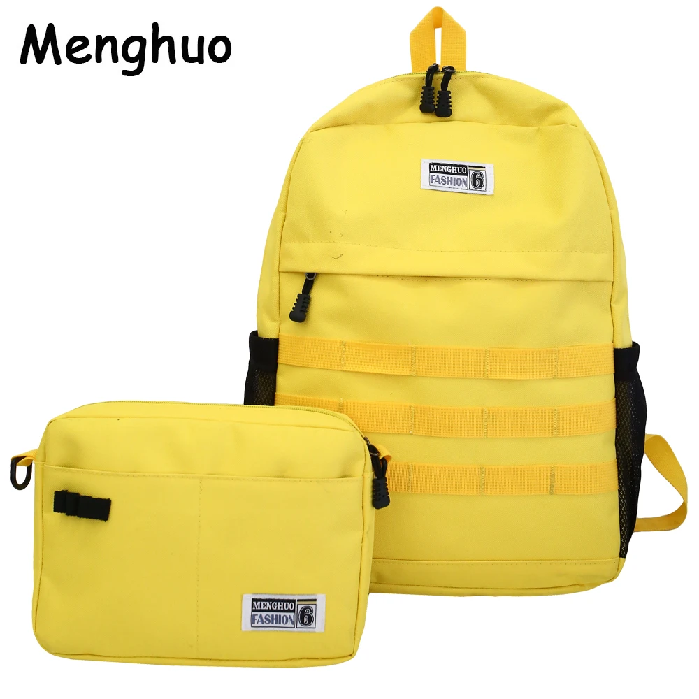 Menghuo 2018 Новый 2 шт./компл. женский рюкзак нейлоновая Повседневная Съемная Дорожная