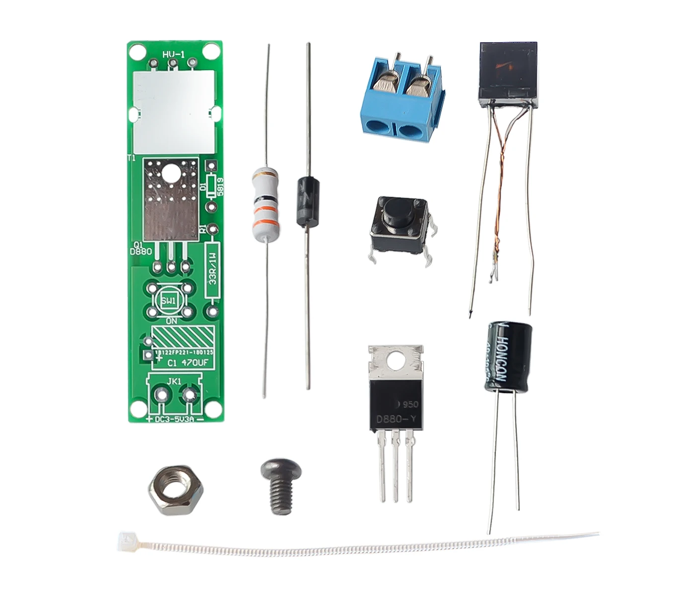 【AH ROBOT】 DC3-5V DIY Kit Высокая Напряжение генератор дуговая зажигалка Комплект для