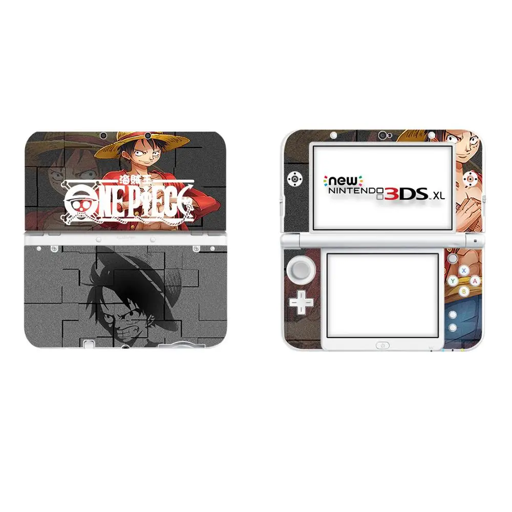 Один Кусок Луффи виниловый чехол наклейка КОЖА стикер для новых 3DS XL скины s LL