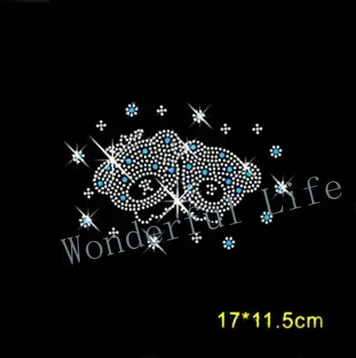 Free Shipping Cute animal sweater hotfix rhinestones heat transfer design iron on motifs | Дом и сад