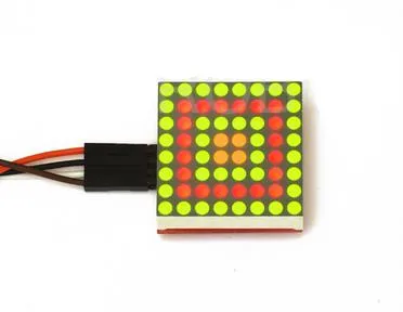 Бесплатная доставка! Красный и зеленый точечный матричный модуль I2C 1 8 дюйма 3 мм