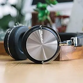 Bluedio T4S Active Noise Cancelling Bluetooth Headphones Over Ear with Mic, 57mm Driver Swiveling Wireless Headset, Wired headp