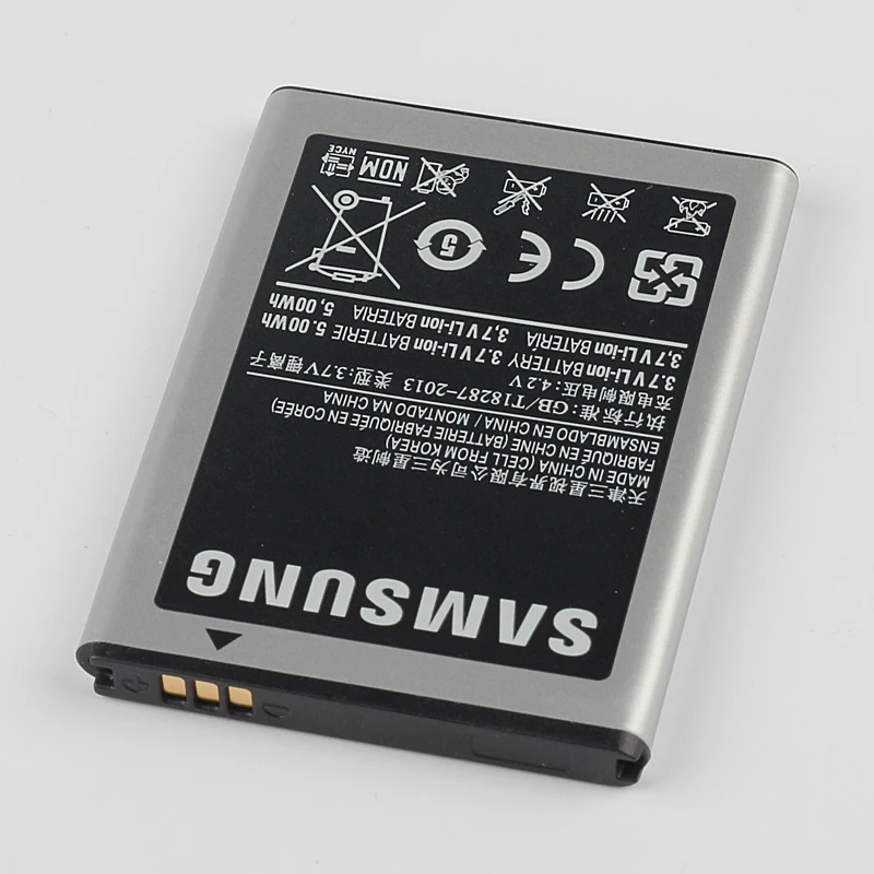Оригинальный аккумулятор Samsung EB494358VU для Galaxy Ace S7250D S5670 i569 GT S6102 S5830 S5660 S6818 1350