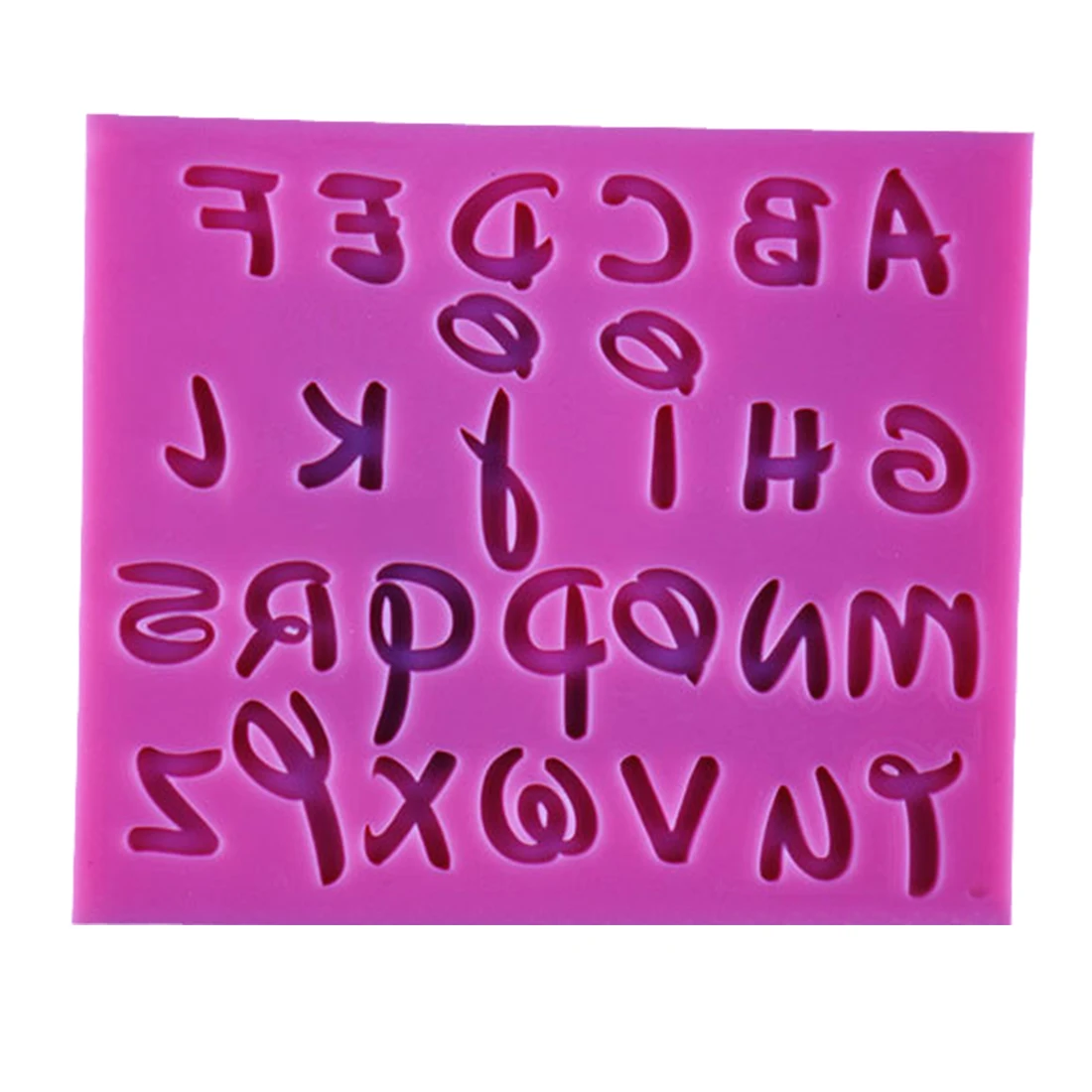 Форма для хлеба, 1 шт., форма для букв, алфавита, цифр, силиконовая форма для шоколадного мыла, форма для выпечки, форма для украшения торта, инструменты для кухни, выпечка кондитерских изделий - Цвет: Lowercase letters