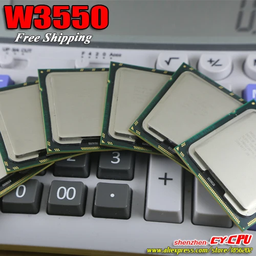 Intel Xeon W3550 CPU processor /3.06GHz /LGA1366/8MB L3 Cache/Quad-Core/ server Free Shipping there are sell X 5560 | Компьютеры и