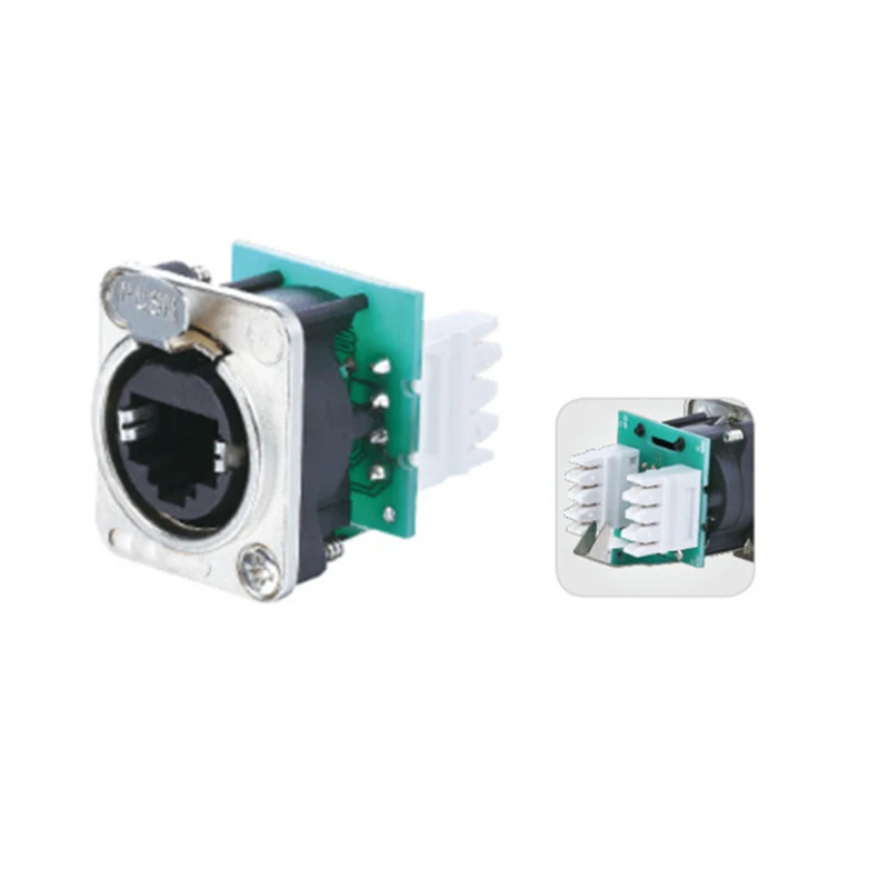 20 шт./лот соединители для шасси therCON серия RJ45 Feedthru D монтажный домкрат соединитель