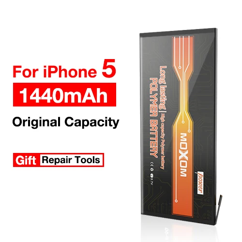 MOXOM телефон Батарея для iPhone 6 6 г реальные 1810 мАч высокое Ёмкость телефон Батарея Замена телефон Батарея - Цвет: IP-5 1440mAh