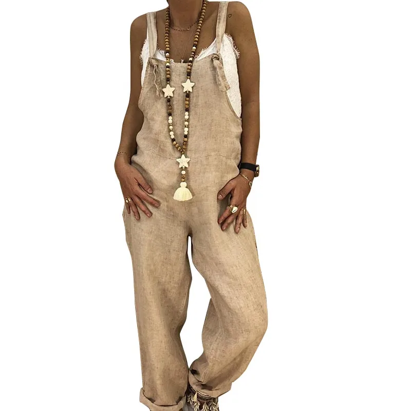 

Newly Women Jumpsuit Solid Color Baggy Hip Hop Harem Pants Casual Bib Pants m99