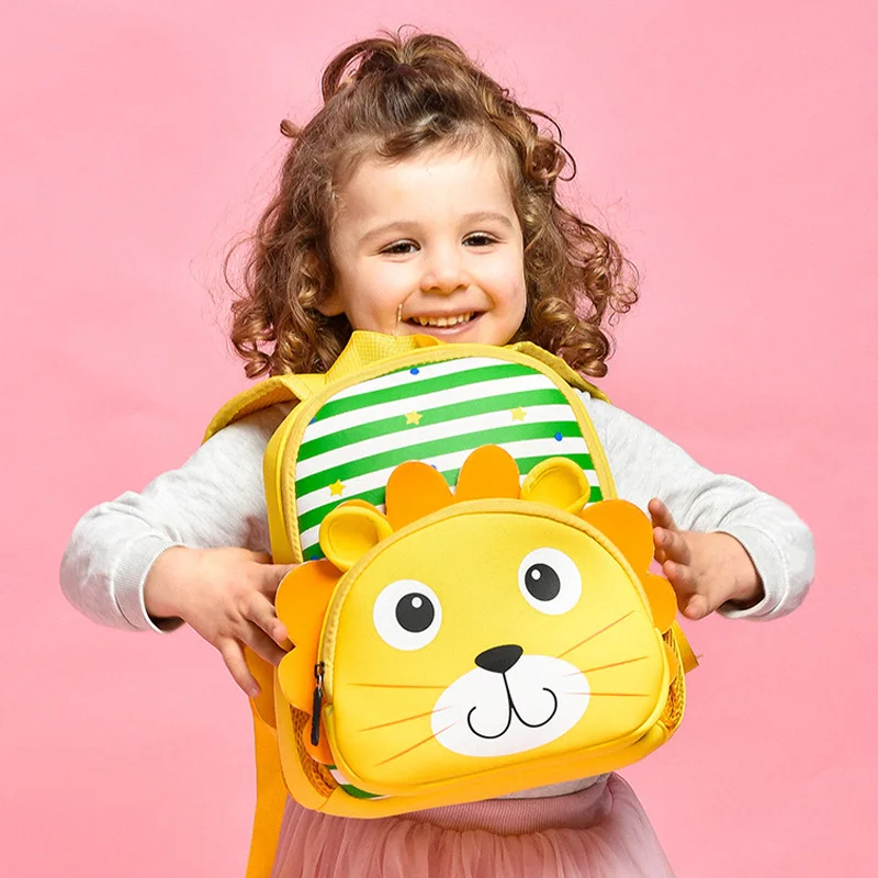 3D Cartoon Animal Children Backpacks Boys Kindergarten Tiger Schoolbag Kids Cute Whale Backpack Knapsack Girls Mochilas | Багаж и сумки
