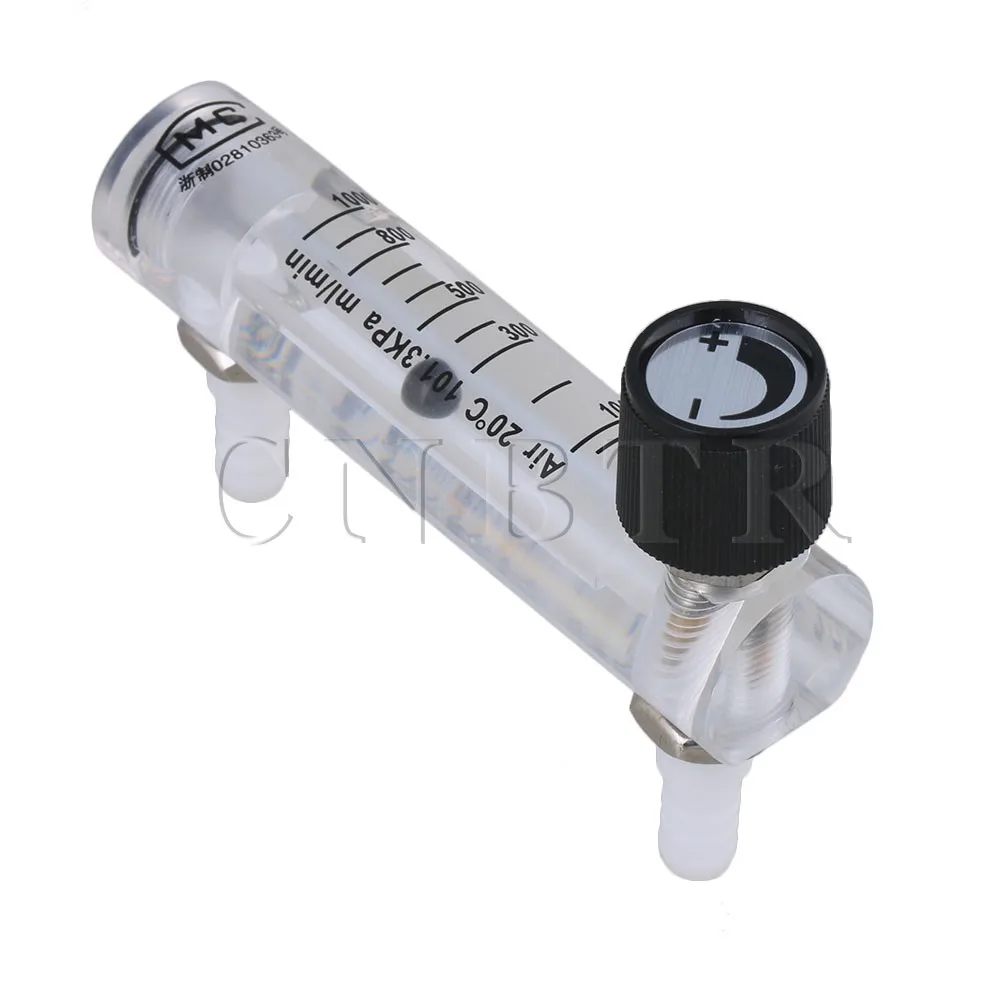 CNBTR 100-1000ml/min Air Oxygen Gas Flow Meter Flowmeter with Control Valve for Measuring Controlling | Инструменты