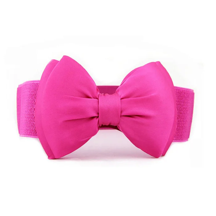 Женский ремень новинка 2017 Модный женский эластичный пояс с бантом и широкой