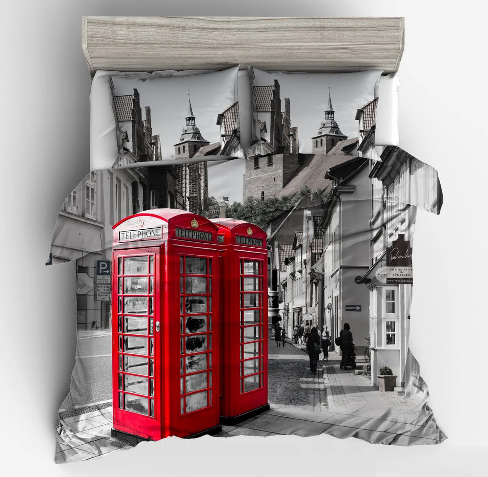 3d современный стгл строительный зимний Снежный дом Комплект постельного белья