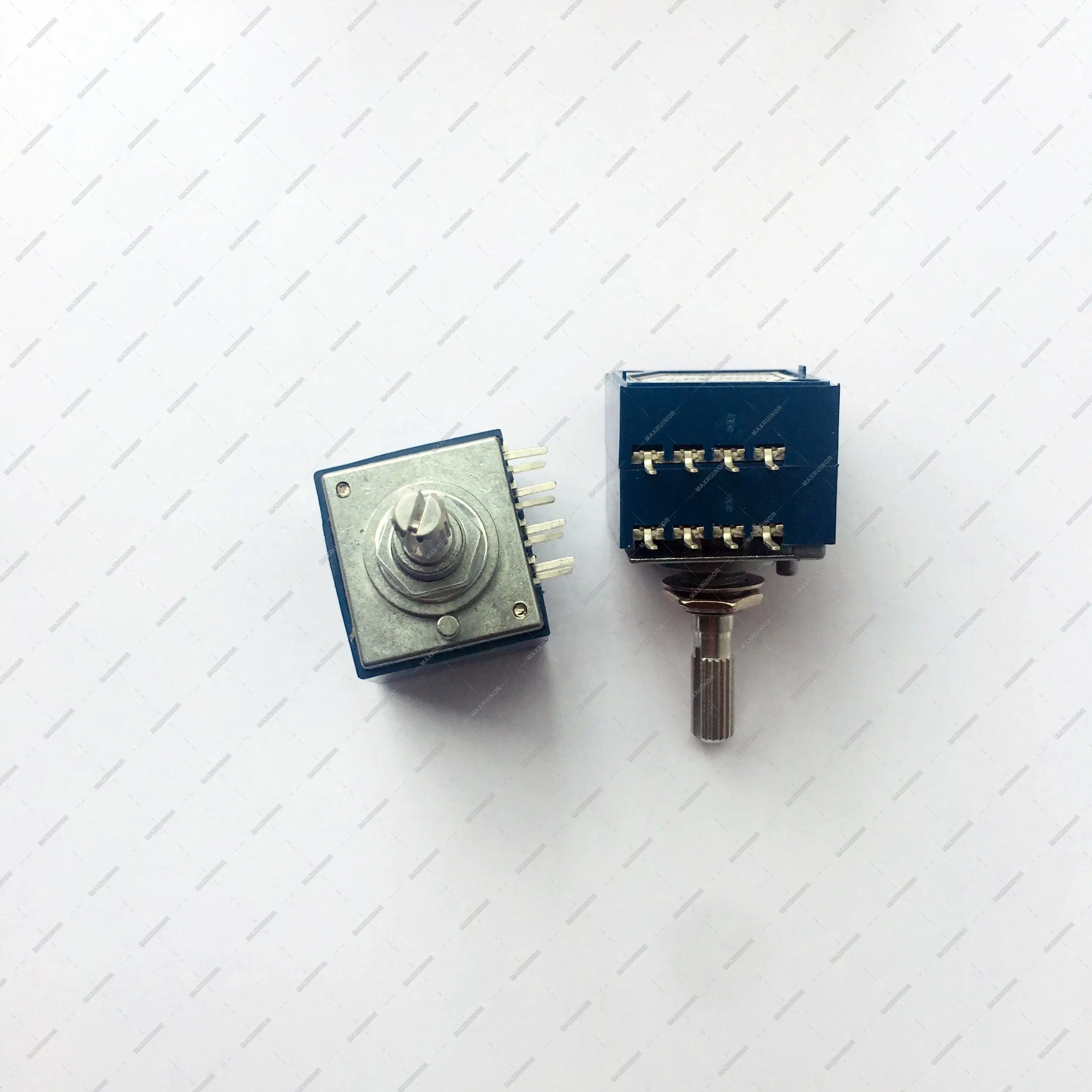 1pcs50KAX2/100KAX2/250KAX2 LOG тип двойной объем потенциометр 8PIN сопротивление громкости шаг тип рифленый вал/w ручка крышка