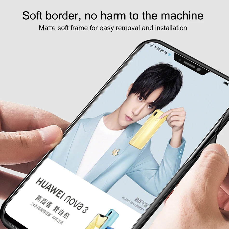 case for huawei P20 lite pro P smart mate 10 P8 2017 Tempered Glass + soft TPU honor V10 8 9 |