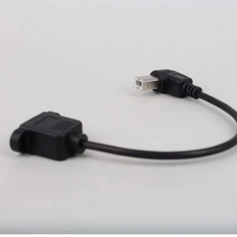 10 шт. 90 ° USB2.0 мама к принтеру сканер B папа кабель Шнур свинцовый и винтовой замок g