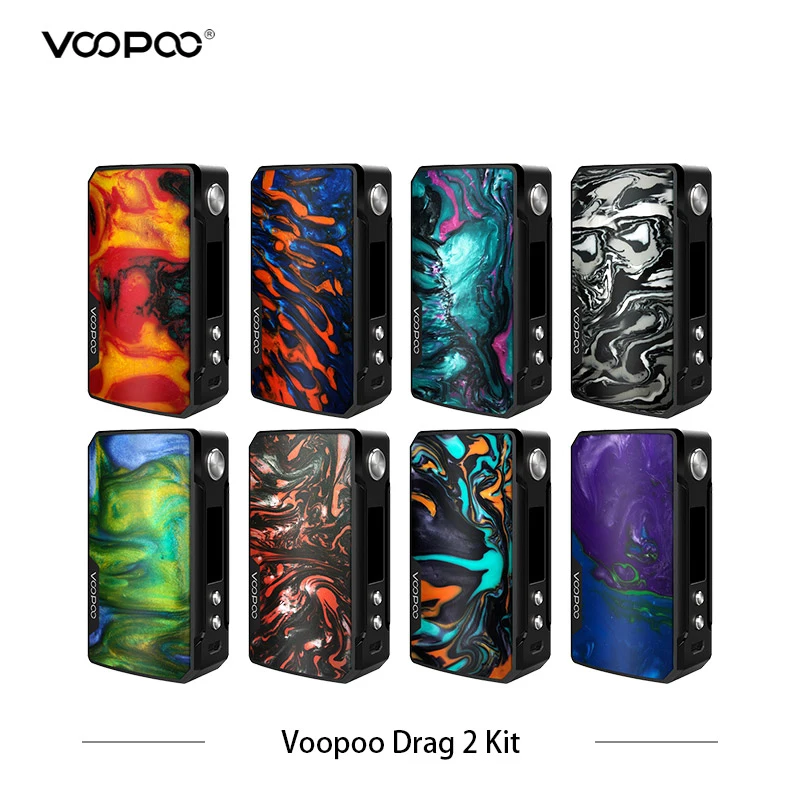 VOOPOO, 2 комплекта с батареей, 177 Вт, коробка, мод, смола, набор, вейп, электронная сигарета с UFORCE T2, бак U2, N3, сетка, катушка, электронные сигареты