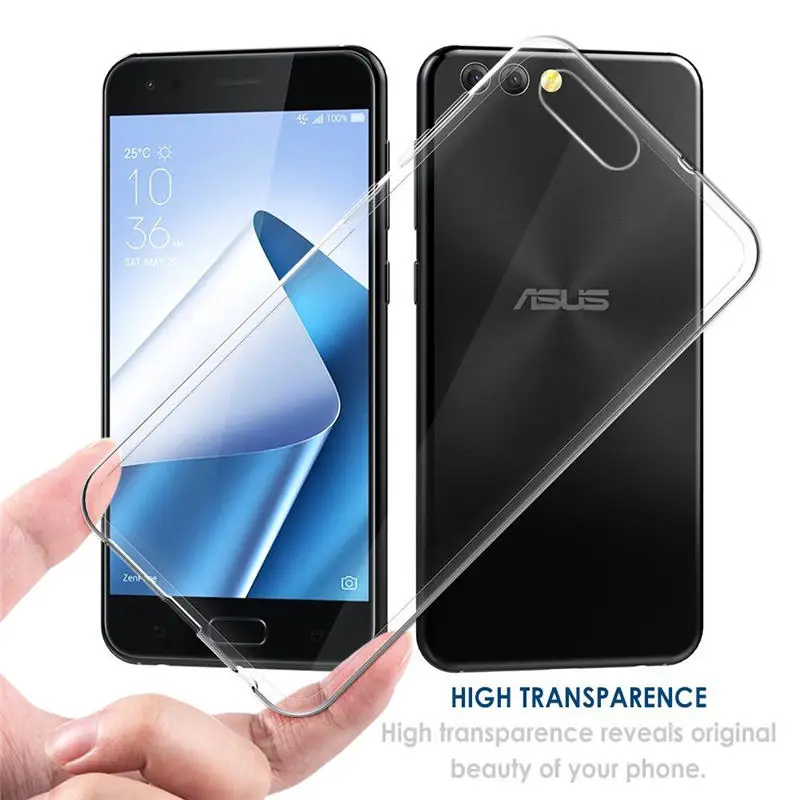 Для Asus Zenfone 4 ZE554KL чехол 5 дюймов Силиконовый мягкий прозрачный TPU для телефона Zenfone4