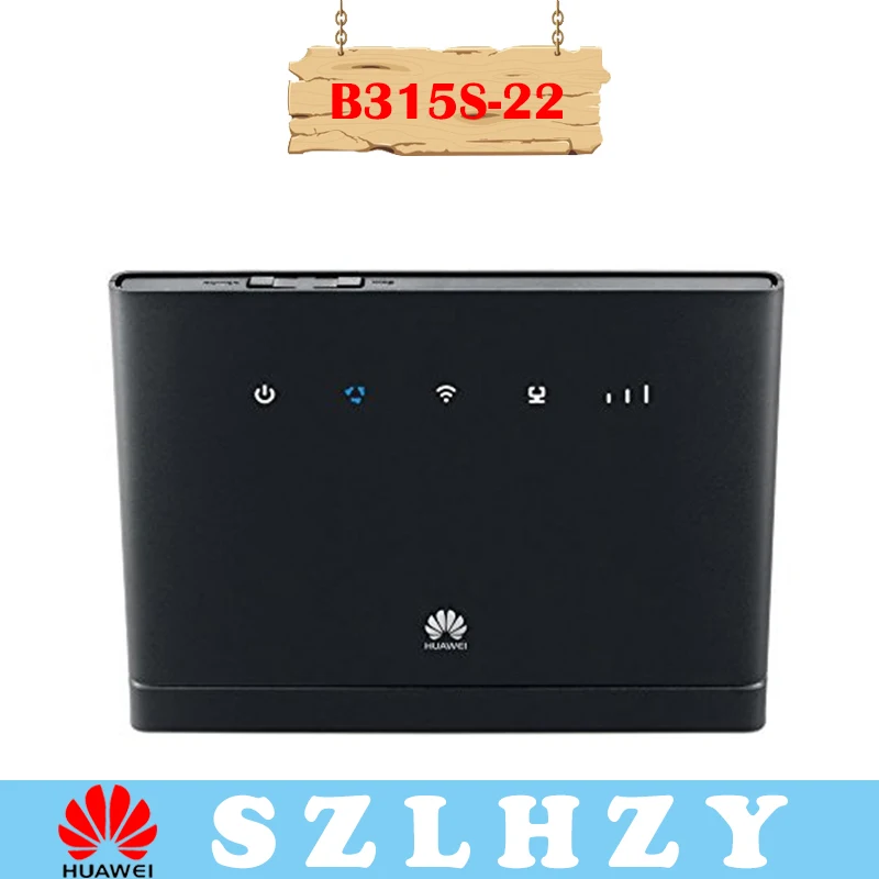 

Unlocked Huawei B315 B315s-22 4G CEP Wireless WIFI Router Portable Hotspot Wi-Fi Repeater Plus 2pcs 4g SMA High-Gain Antennas