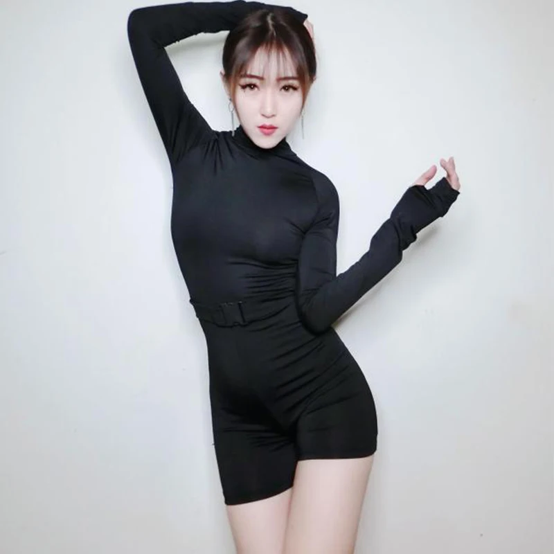 

Jazz Dance Bodysuit Women Sexy Slim Fluorescent Nightclub Dj Female Singer Gogo Pole Dance Costume Hip Hop Stage Costume DL3827