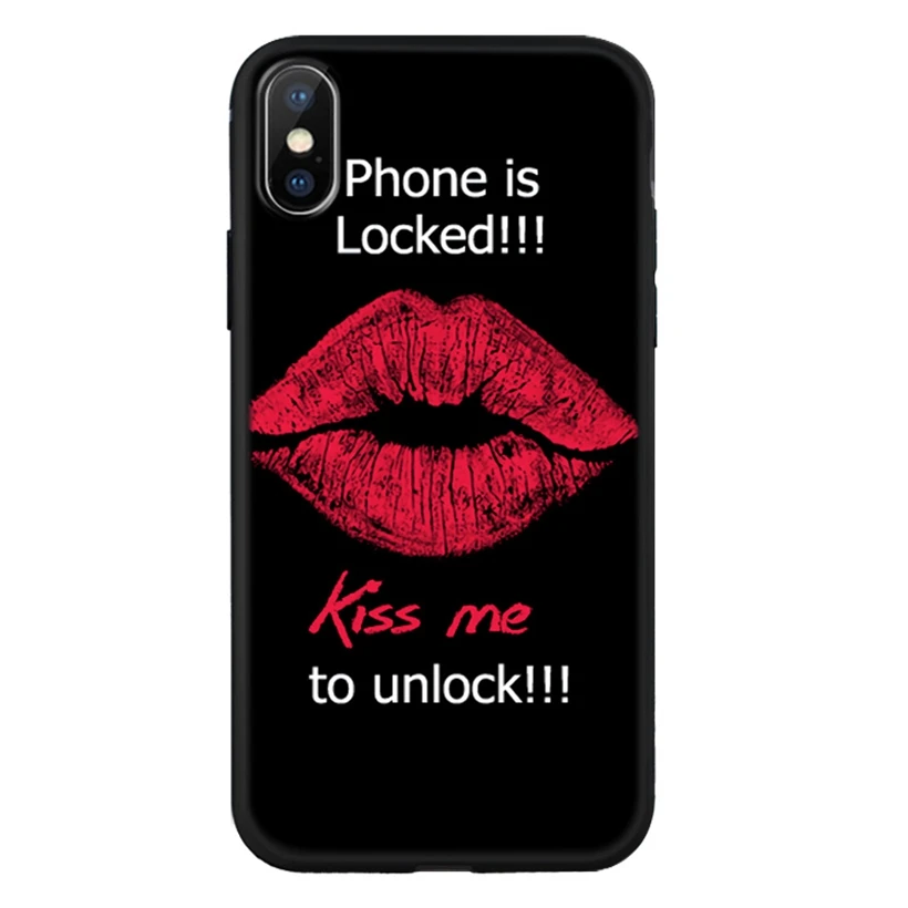 Силиконовый чехол для iPhone X XR XS 6 6S 7 8 Plus touch my phone Pattern телефонные чехлы задняя