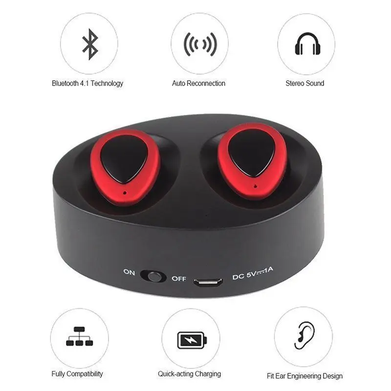 K2 TWS 4 1 Bluetooth наушники с зарядным устройством настоящие беспроводные мини стерео