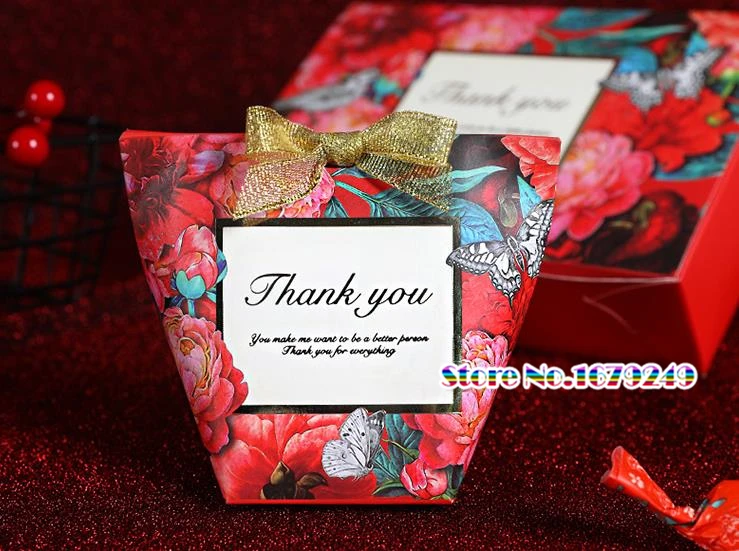 6,0*6,0*10,0 см красный цветок mooncake упаковочная бумажная коробка, коробка для печенья и блинов, Подарочная коробка DIY для печенья и торта 100 шт/партия