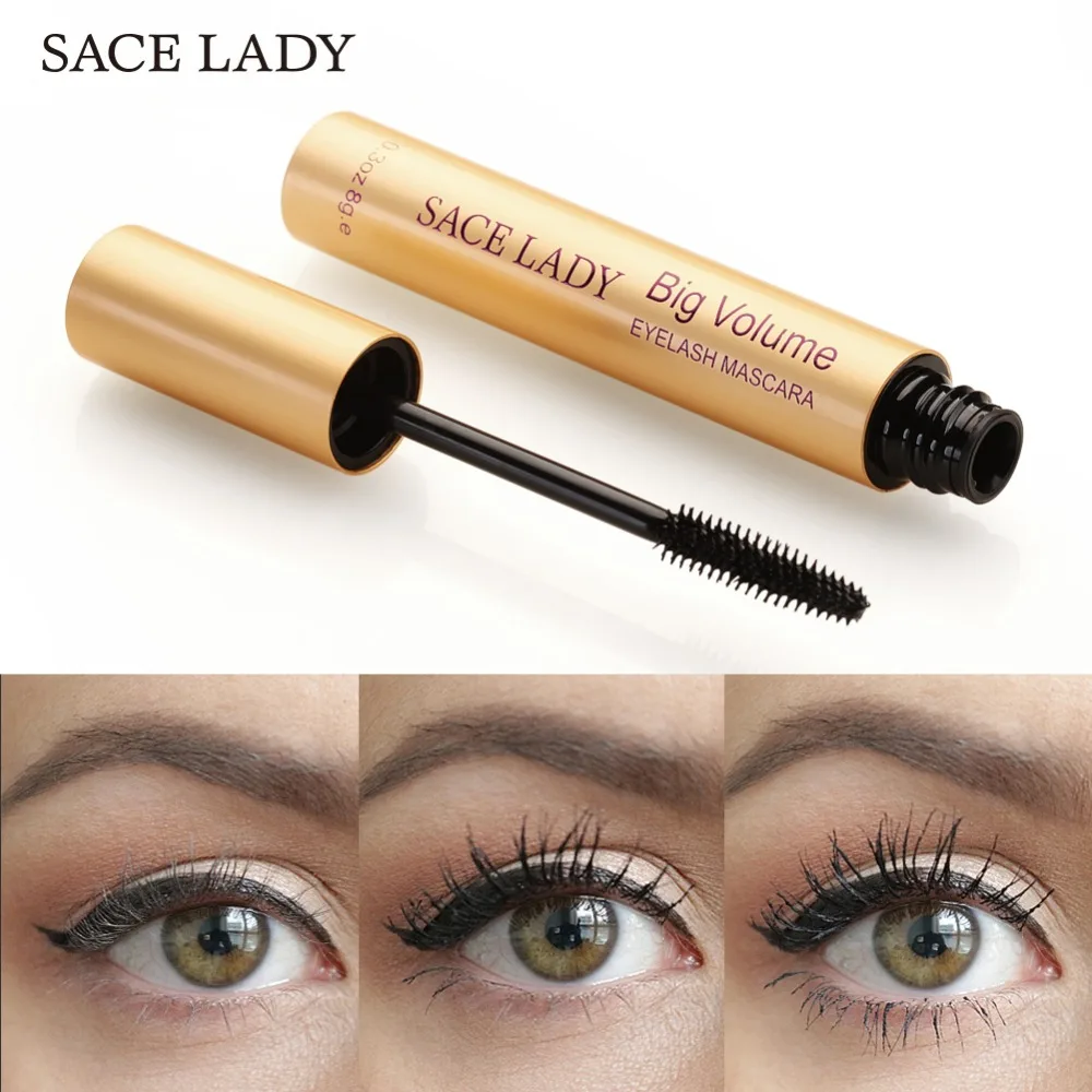 SACE LADY Mascara Makeup Brand Curling Thick Black Eye Lashes Rimel Professional Make Up Volume Natural Eyelash Cosmetic |