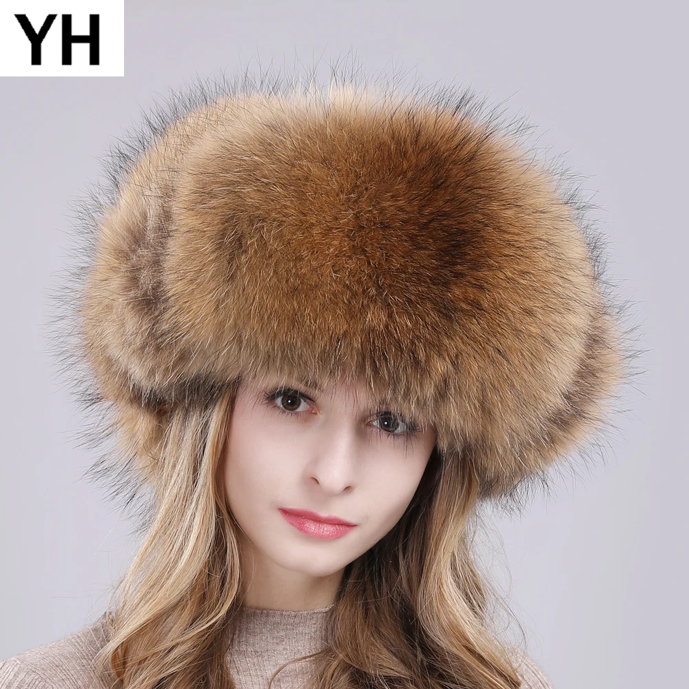 Мужская шапка из натурального меха лисы теплая Повседневная Мягкая бомбер 2021 для