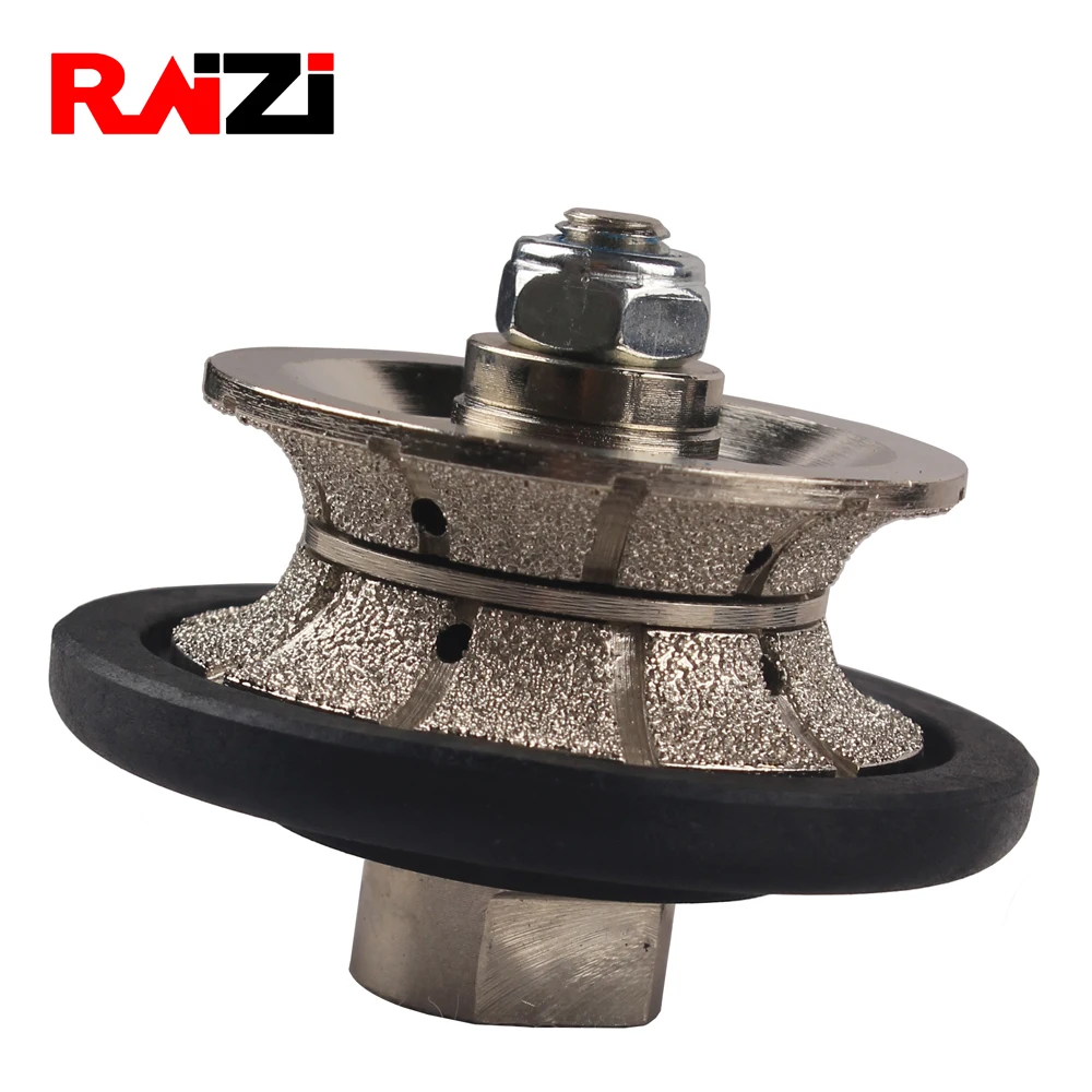 Raizi вакуумный паяный Алмазный Ручной Профиль колесо Полный Bullnose V 20 50 мм