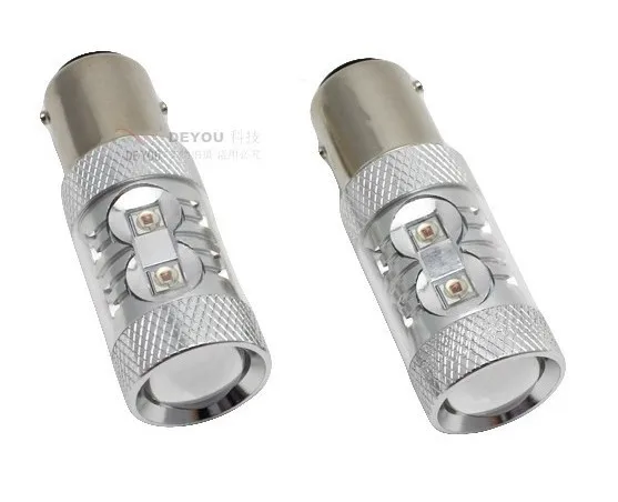 Бесплатная доставка 2 шт. чипы CREE 50 Вт 1157 BAY15D P21/5 светодиодный тормозной фонарь