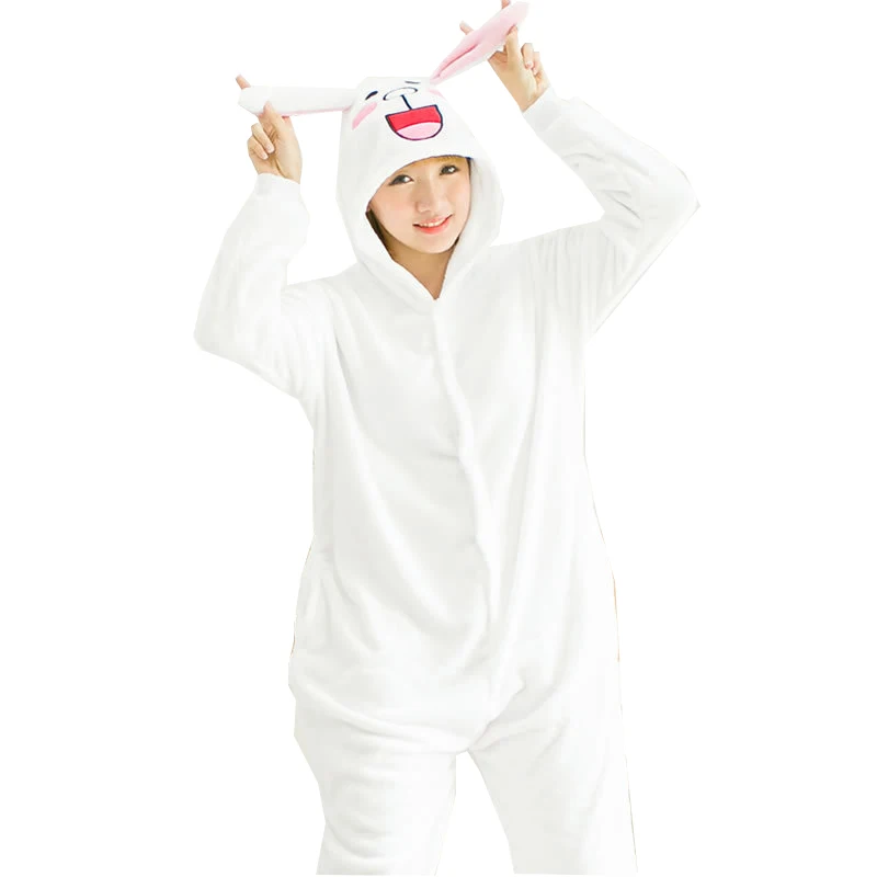 

Cute Unicorn Bunny Cony unisex adults flannel Pajamas party cosplay Pijama animal Onesies homewear Pyjamas sleep Robe