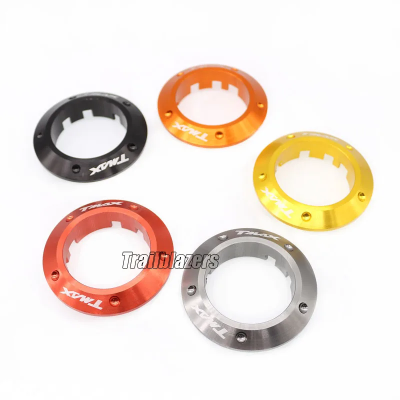 Free Shipping For YAMAHA T-MAX 500 08-11 530 12-14 Motorcycle Accessories CNC Aluminum SEAT LOCK COVER CAP Orange | Автомобили и