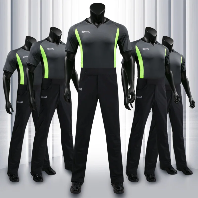 SANHENG Basketball Referee Jerseys Professional Mens Uniform Custom Judge Jersey Black Shirt 292 | Спорт и развлечения
