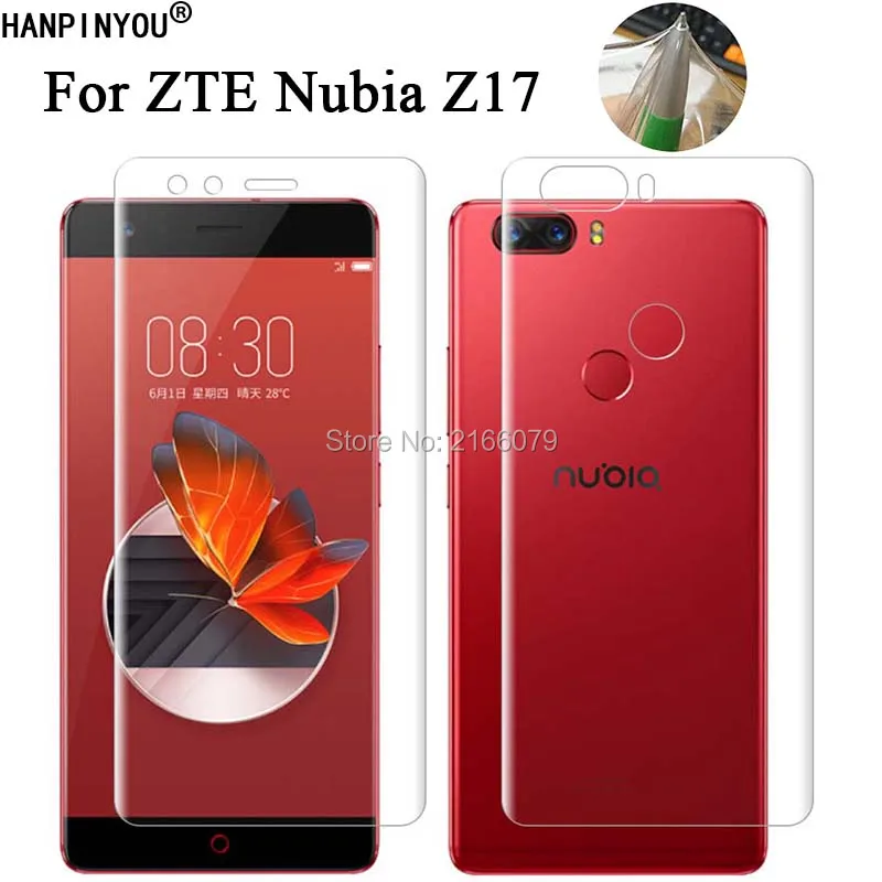 

Мягкая ТПУ Защитная пленка для ZTE Nubia Z17 5,5 дюйма с полным покрытием и инструментами для очистки