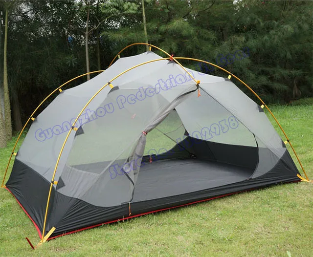 3F снаряжение Sunsky 210T 3 сезона человека 2 слоя PU покрытие палатка с алюминиевым