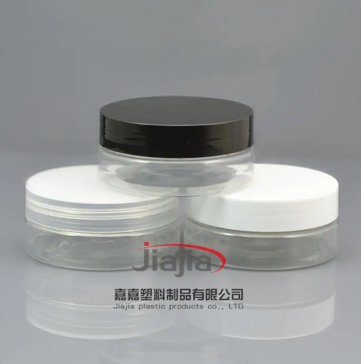 50 grams clear PET Jar,Cosmetic Jar 50g clear Bottle with clear/white/black Lid Make up Packaging Beauty Salon Equipment