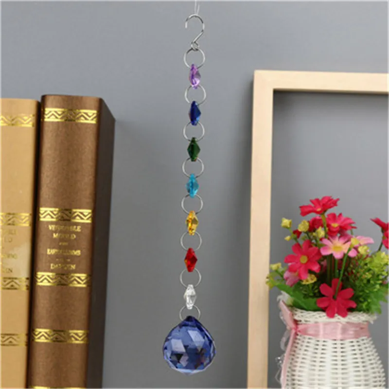 Crystal Ball Prisms Pendant Hanging DIY Bohemian Wedding Decor Gift Christmas Tree Ornaments Home Party | Дом и сад