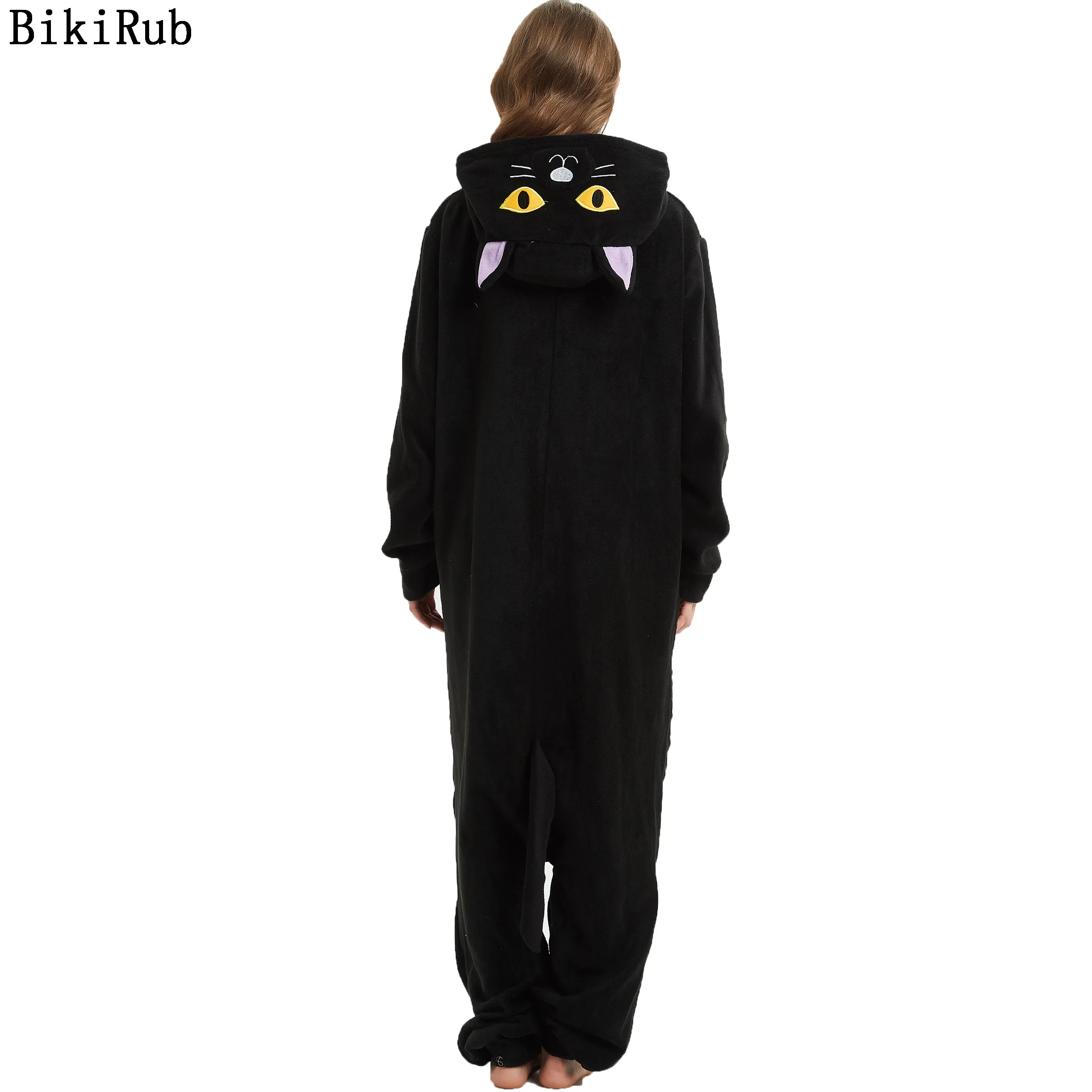 2019 кигуруми Полуночный Кот косплей костюм на Хэллоуин женские милые Мультяшные