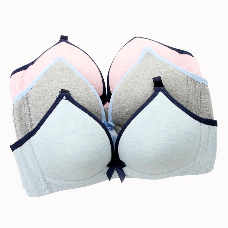 

Fashion Cotton Wireless Bra For Women Sexy Bralette 3/4 Cup Seamless Wire Free bra gather breast push up bra for girl 32 34 36