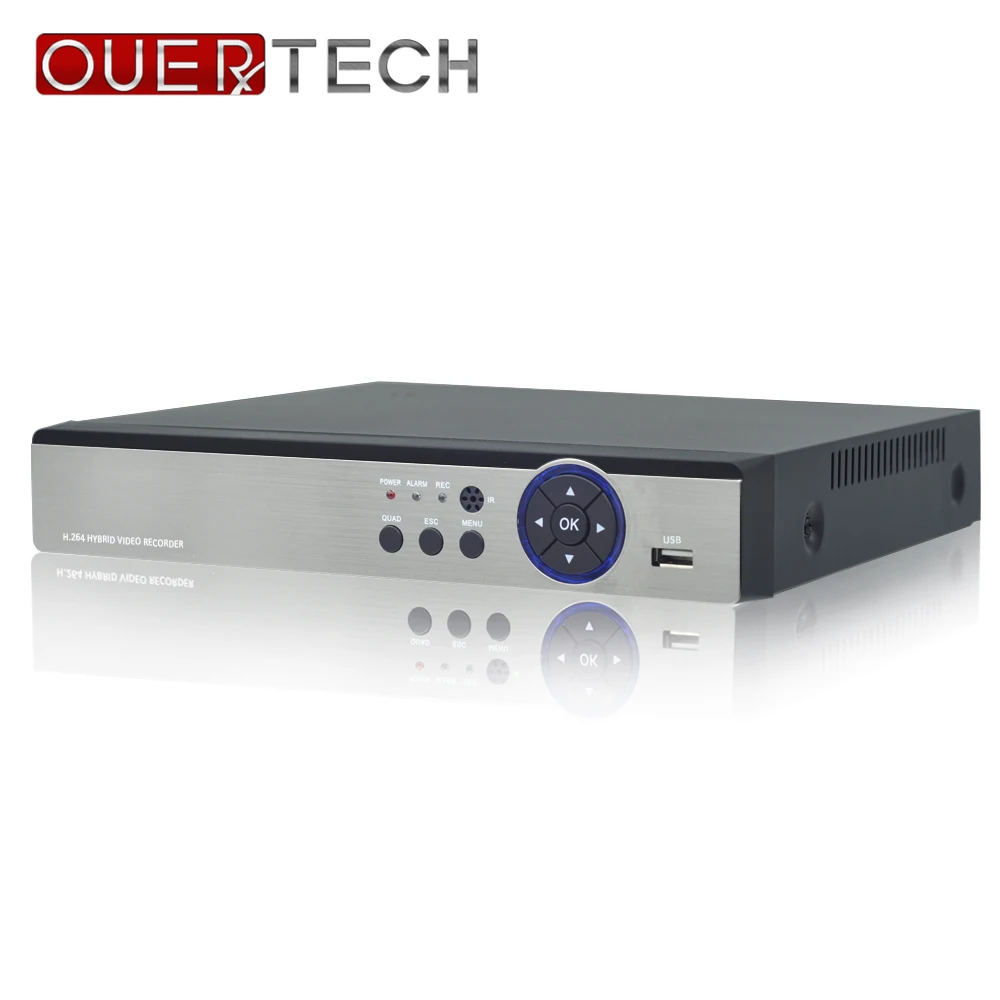 OUERTECH AHD CVI TVI CVBS IP 5 в 1 4 канала/8 каналов/16 каналов мегапикселя м n DVR канала RCA аудио