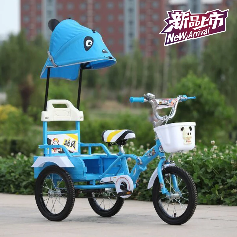 Новые дети с складной велосипед трехколесный ведро мода прохладный ребенка шины