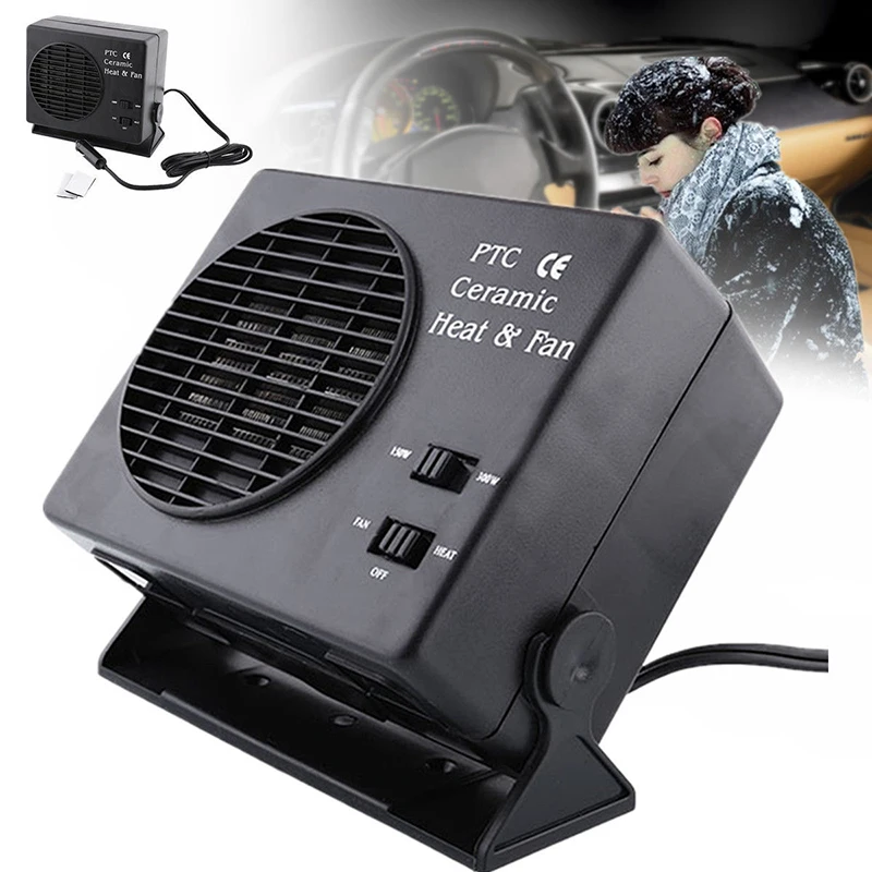 300W 12V Car Heater Fan Defroster Dashboard Cigarette Socket Quickly Heated within minute Durable and Portable Accessories | Автомобили и